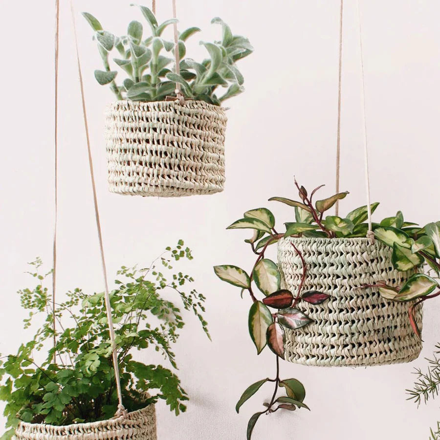 IGNITE TRADERS - Open Weave Hanging Basket Set