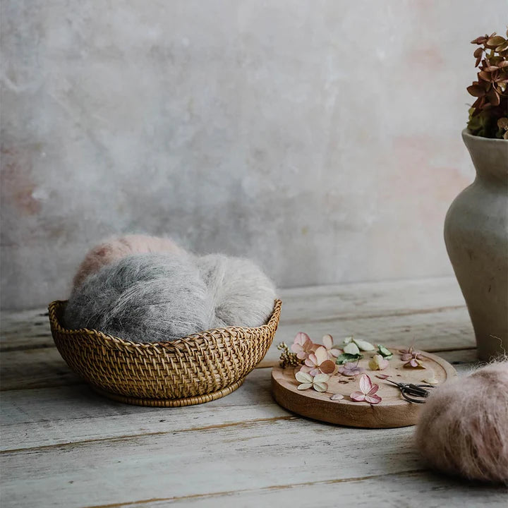 IGNITE TRADERS - Rhode Rattan Scalloped Basket